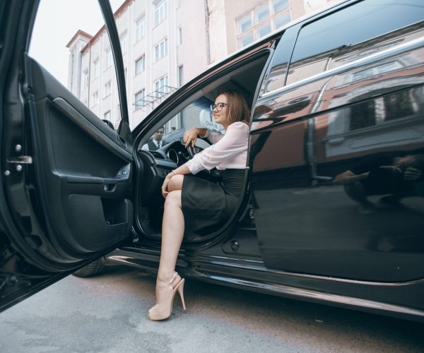 beautiful business woman working